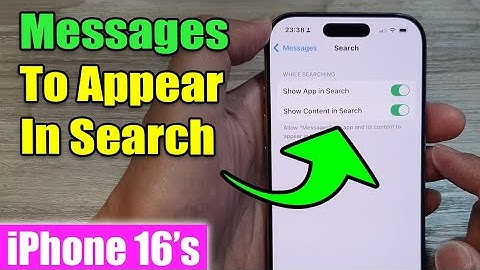 iPhone 16/16 Pro Max: How to Allow/Block Messages To Appear In Search
