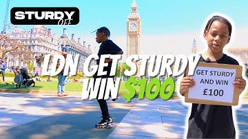 Public Sturdy Challenge London To Win $100 | Yung TGE