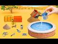 DIY Science Project Mini Water Well - Building a Round Brick Pool