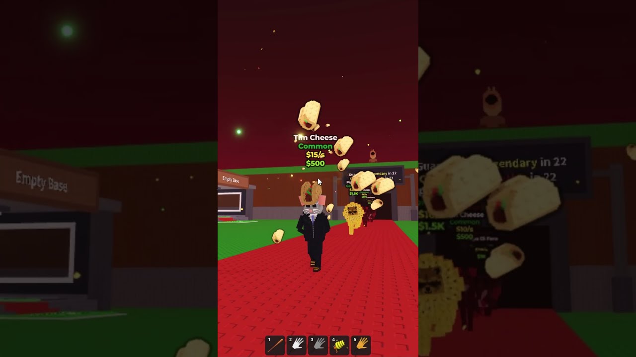 Tim Cheese Becomes A TACO HEAD Roblox Steal Brainrot Shorts Robloxshorts