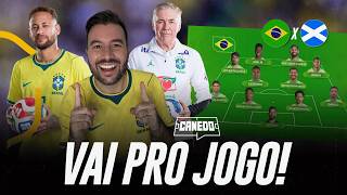 Como ANCELOTTI montou o BRASIL para enfrentar a Escócia? NEYMAR vai pro jogo!