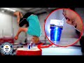 Straw Sipping Forward Flips - Guinness World Records