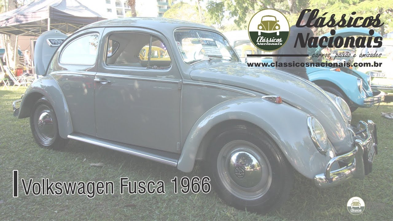 Volkswagen Fusca 1966 Placa Preta - Motor 1200 - Carro Original em detalhes