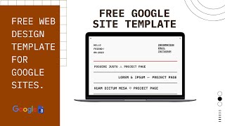 FREE Google Site Templates 2026