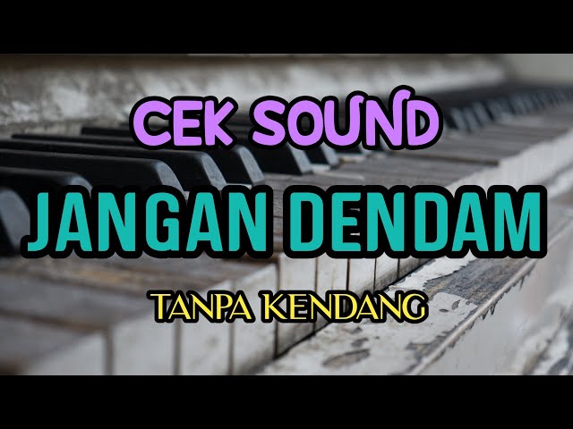 Cover Cek Sound  JANGAN DENDAM  Tanpa Kendang class=