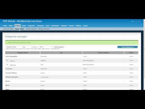 How to use the Article Manager in PHP Melody