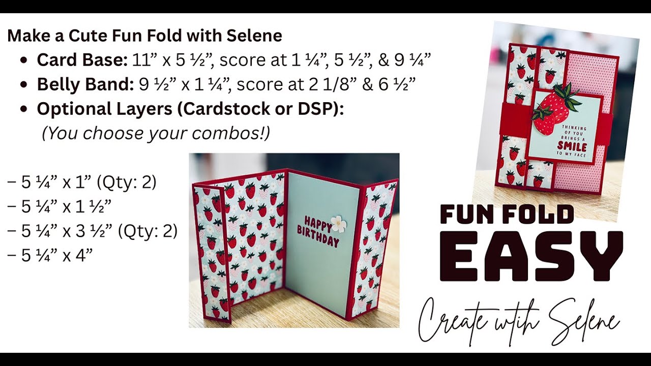 EASY Fun fold card using the Sweeter with You Paper Pumpkin refill Kit