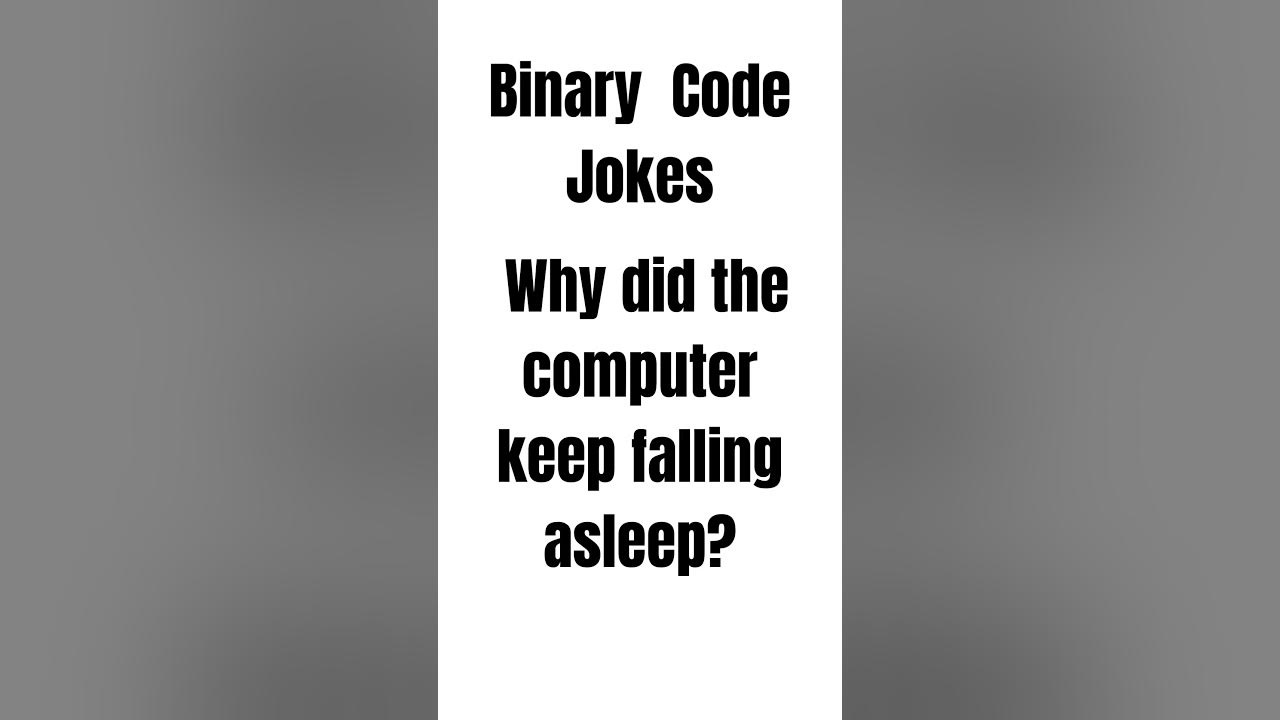 Binary Code Jokes - YouTube
