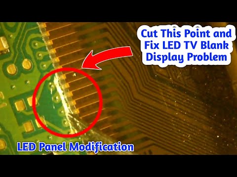 Cut The CKV line and Repair LED TV Blank Display Problem In English