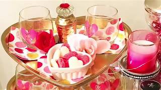 DIY Valentine Decor Tiered Dollar Store Tray Stand