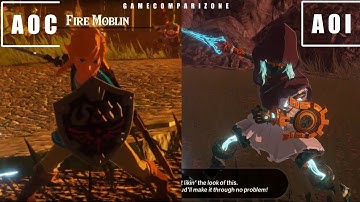 Hyrule Warriors: Age of Imprisonment vs Calamity - Switch vs Switch 2 graphics comparison