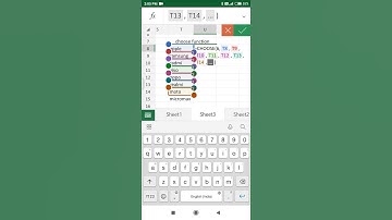 using choose function in excel video by sandeep gupta short video