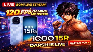 iQOO 15R BGMI 120FPS Test ⚡ 7600mAh + 3.2M Score Gaming Monster #bgmi #live
