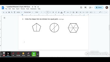 Module 5 Topic A/B Quiz