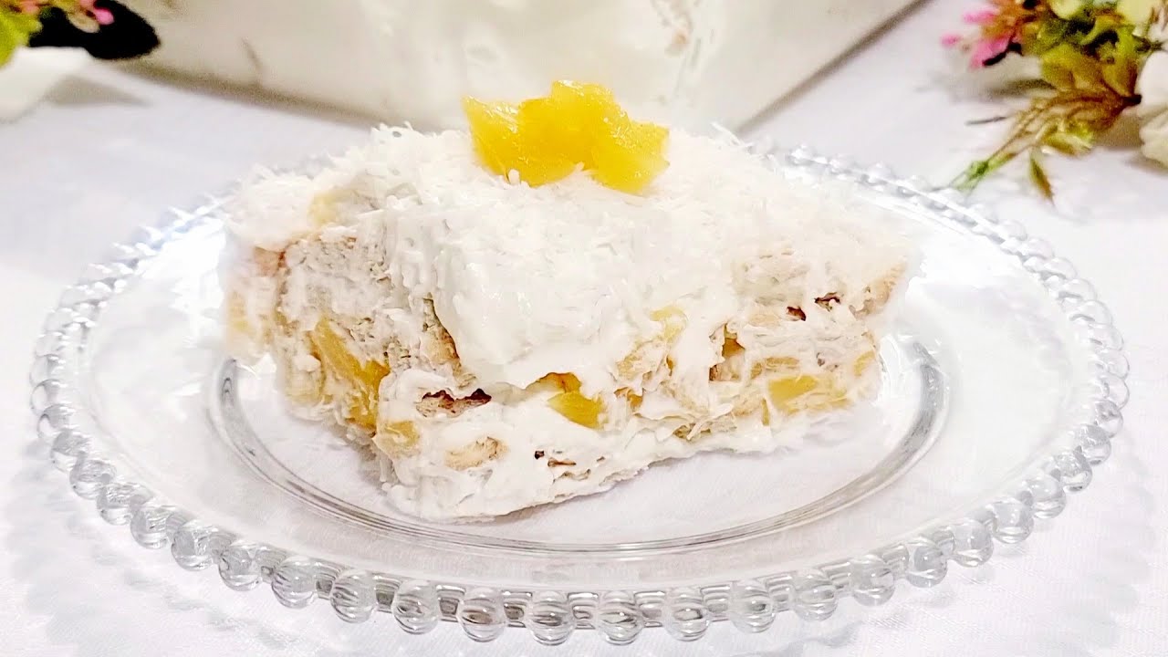 Простой и легкий десерт... Восхитительное ананасовое паве!