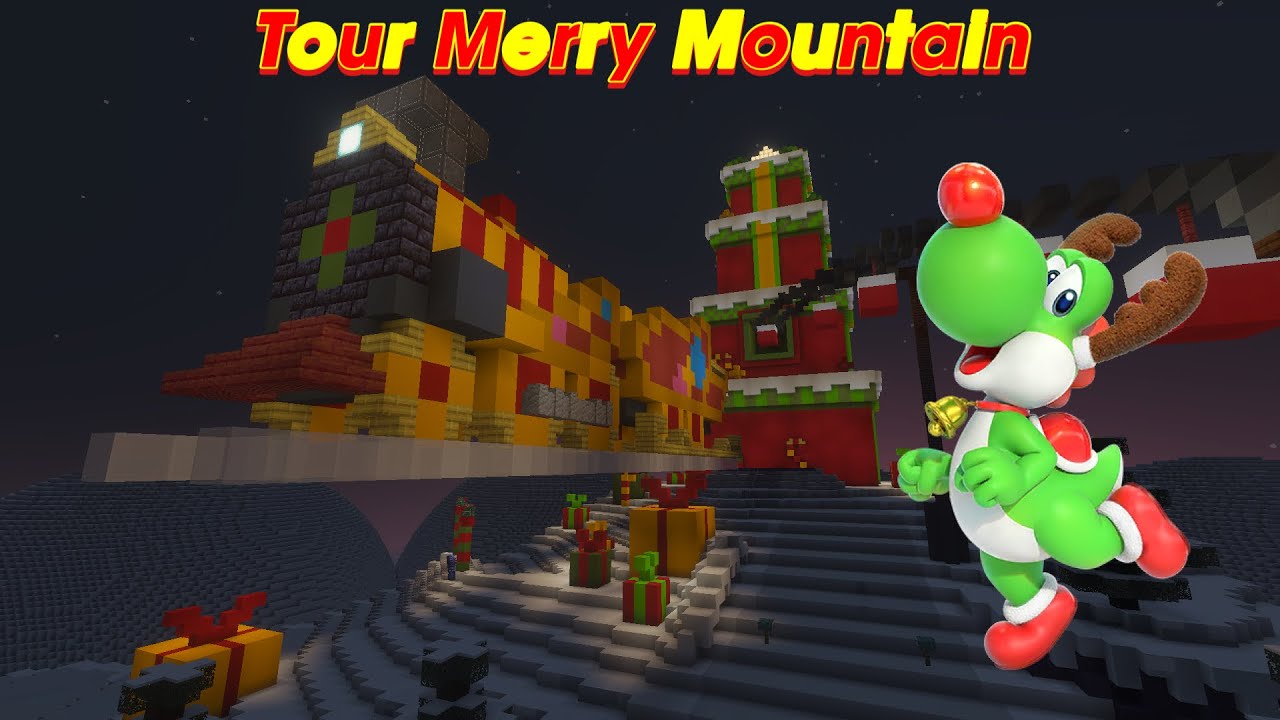 Mario Kart Minecraft - Tour Merry Mountain (Mario Kart 8 Deluxe