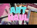 Big Art Haul Watercolors, Pastels, Charcoal, Paints, Brushes, Arches, Amazon, Art store haul