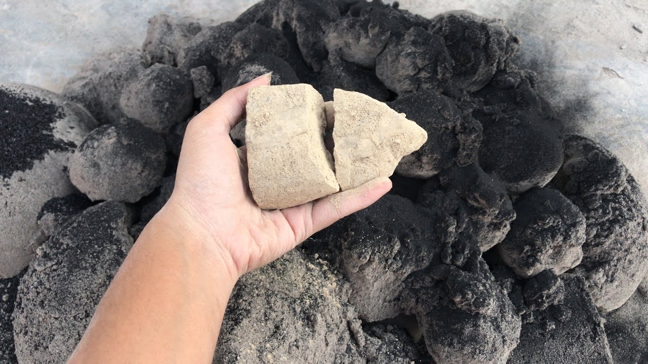 HBD@Crumbling_lover &Naila ||super pure brown texture dry floor crumbling with charcoal 🔥