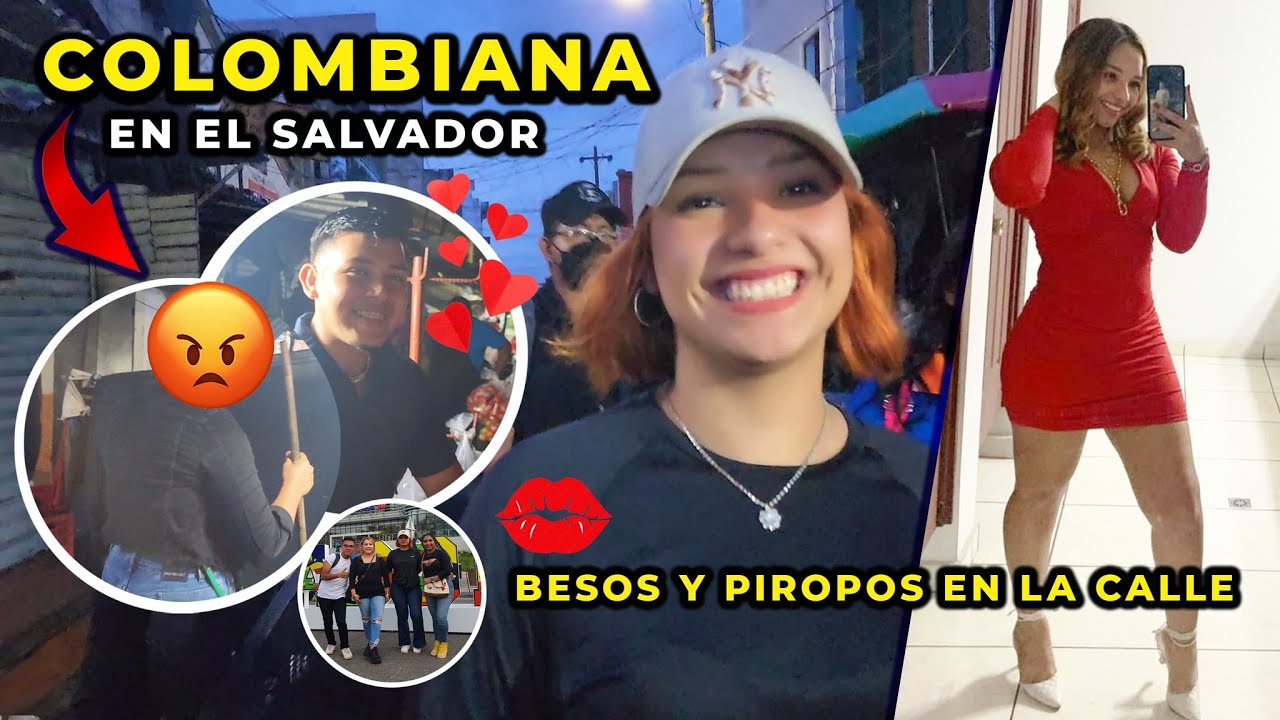 HERMOSA COLOMBIANA 🇨🇴 EN El Salvador 🇸🇻😍TOUR POR EL MERCADO 👄BESOS Y PIROPOS🔥CON MISS BEBESOTA