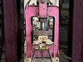 Wood crushed by hydraulic press