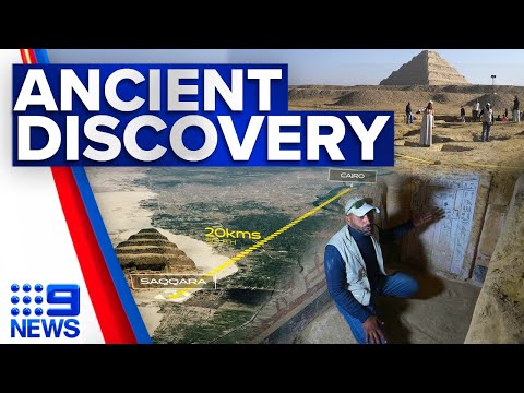 Scientists unearth 4000-year-old mummy in cairo | 9 news australia