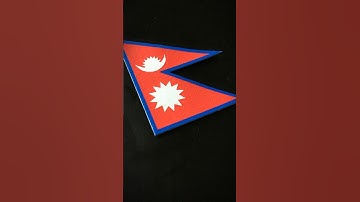 NEPAL 🇳🇵 Flag Drawing #nepal #asia #posca #flagdrawing