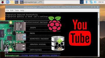 How to Connect to a MariaDB SQL Biometric Database installed in Raspberry Pi 4