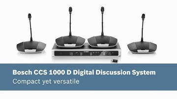How to install CCS 1000 D Digital Discussion System