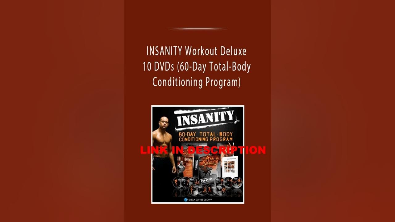 INSANITY Workout Deluxe 10 DVDs (60Day TotalBody Conditioning Program