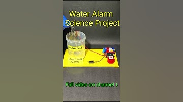 How to make water overflow alarm project #shortvideo #scinceproject #shorts #diy