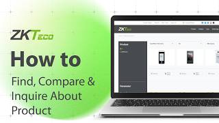 How to Find, Compare & Inquire About Products | ZKTeco Website Feature Spotlight