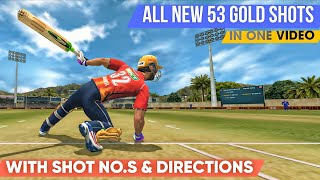 NEW 53 GOLD SHOTS In One Video🔥 | With SHOT MAP Codes & Directions🏏