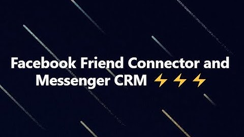 Messenger CRM Intro