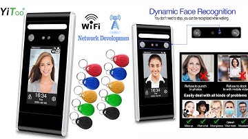YiToo Wifi Face Recognition Access Control Dynamic Facial Detection Door Lock Face Attendance Machin