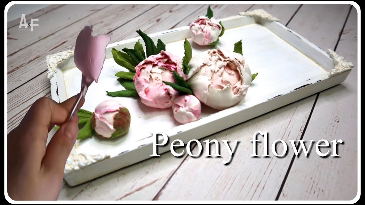 Sculpture Painting | Peony flower Tutorial Step 1