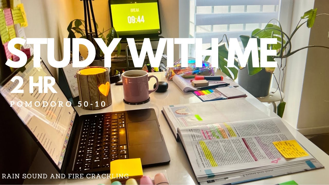 2 HR STUDY WITH ME I Pomodoro 50-10 - YouTube