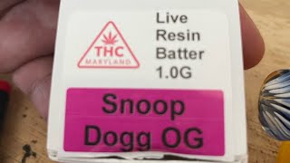 Snoop Dogg Og Live Resin Batter