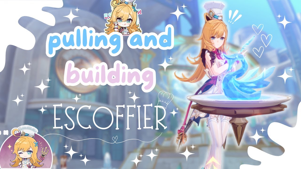 вытягивание и строительство Эскофье🩵*ೃ༄ | уютный геймплей Genshin