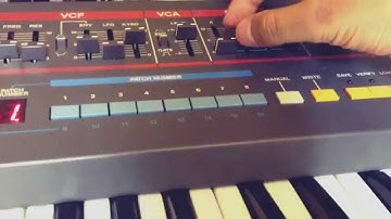 ROLAND JUNO-106 Arpeggio Sound using  Ableton Live 9 and Push
