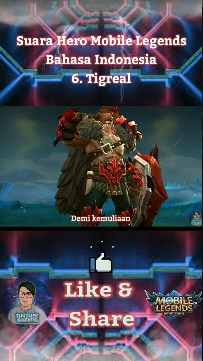 Suara Hero Tigreal Bahasa Indonesia | Mobile Legends #shorts #mlbb #mobilelegends