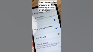 Enable fast charging on Samsung Galaxy A25 5G thenewgalaxyguide.com #samsung