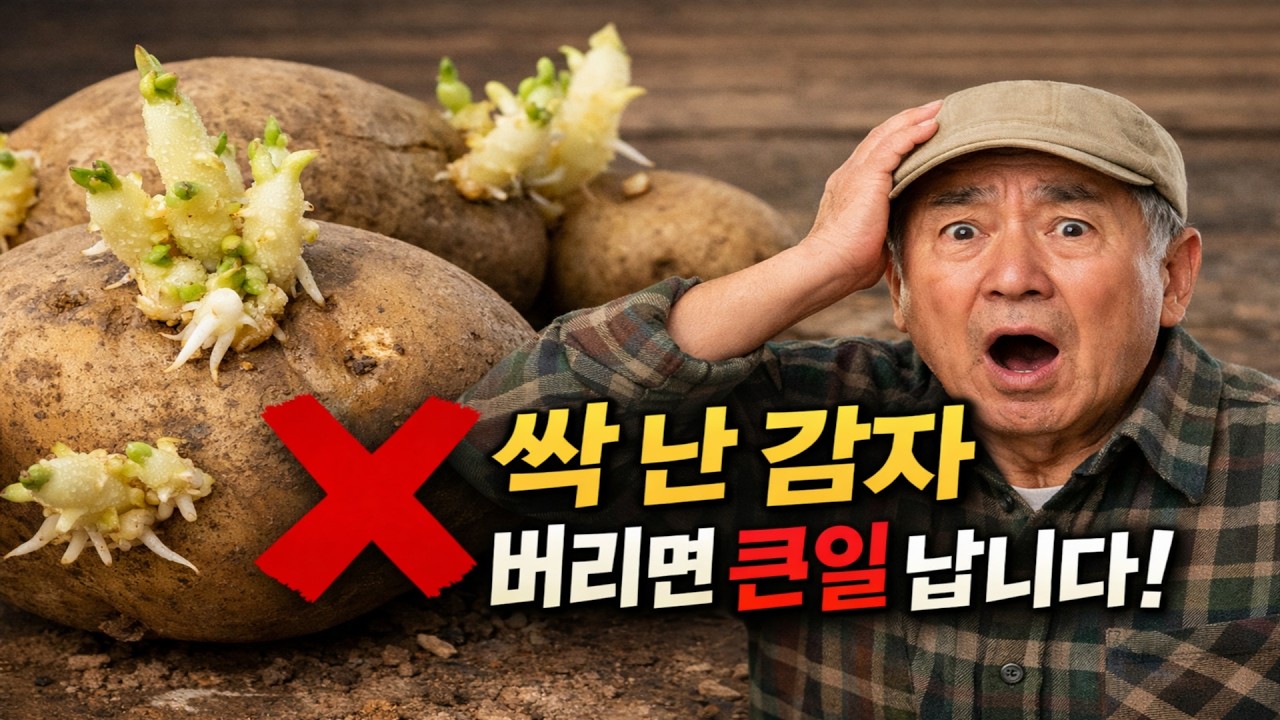 감자에 싹이 났다고요? 절대 버리지 마세요! 이 '할아버지 비법'이 감자를 귀한 보물로 바꿔줄 꿀팁입니다. 🥔