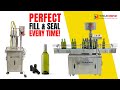 Semi-PLC Based Liquid Filling Machine with ROPP Capping – Built for Speed, Precision &amp; Versatility
