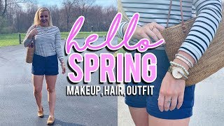 GO-TO SPRING MAKEUP, HAIR & OUTFIT || Kellyprepster screenshot 3