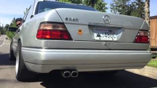 Mercedes Benz e320 muffler delete / straight pipe