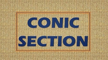 Conic Section in Urdu/Hindi