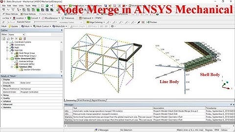 Node Merge in ASNYS Mechanical, ASNSYS Tip-1