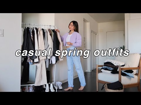 CASUAL SPRING OUTFITS 🦋 | spring fashion lookbook and trends 2021