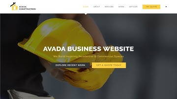 Avada ( Construction Demo ) WordPress Theme Customization - Part-06