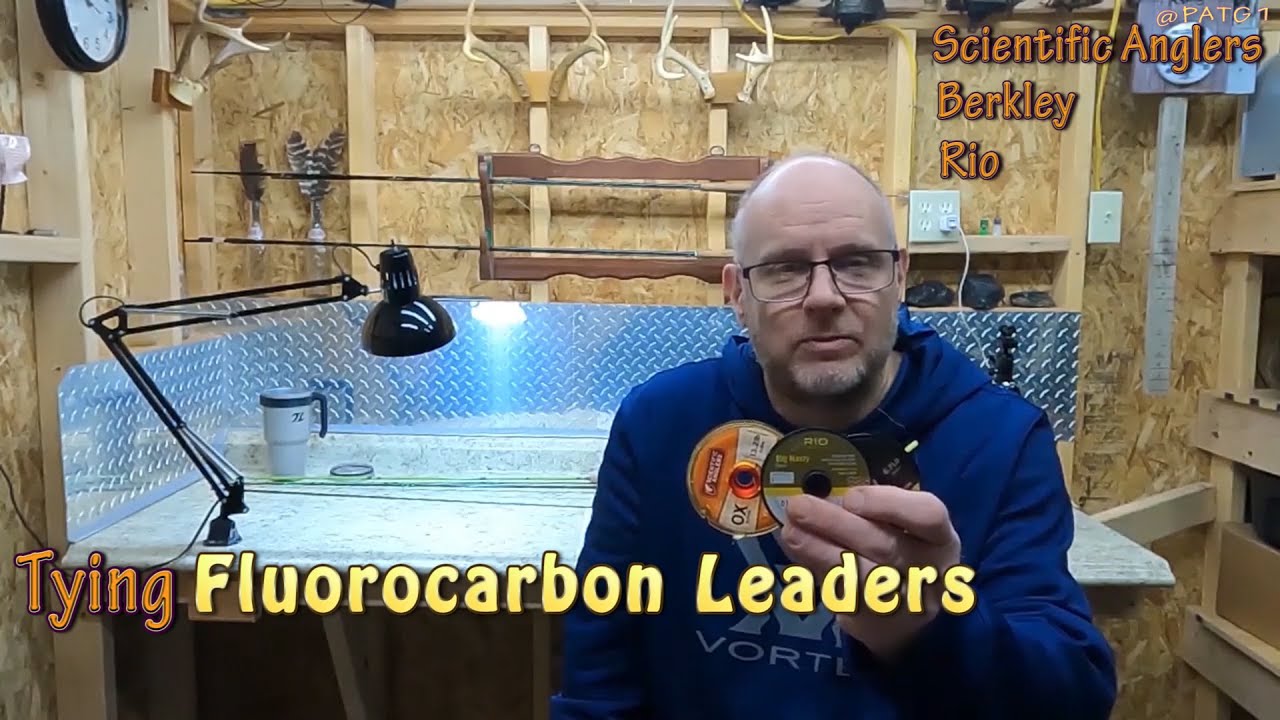 Building a fluorocarbon leader, for fly fishing. fishing flyfishing 